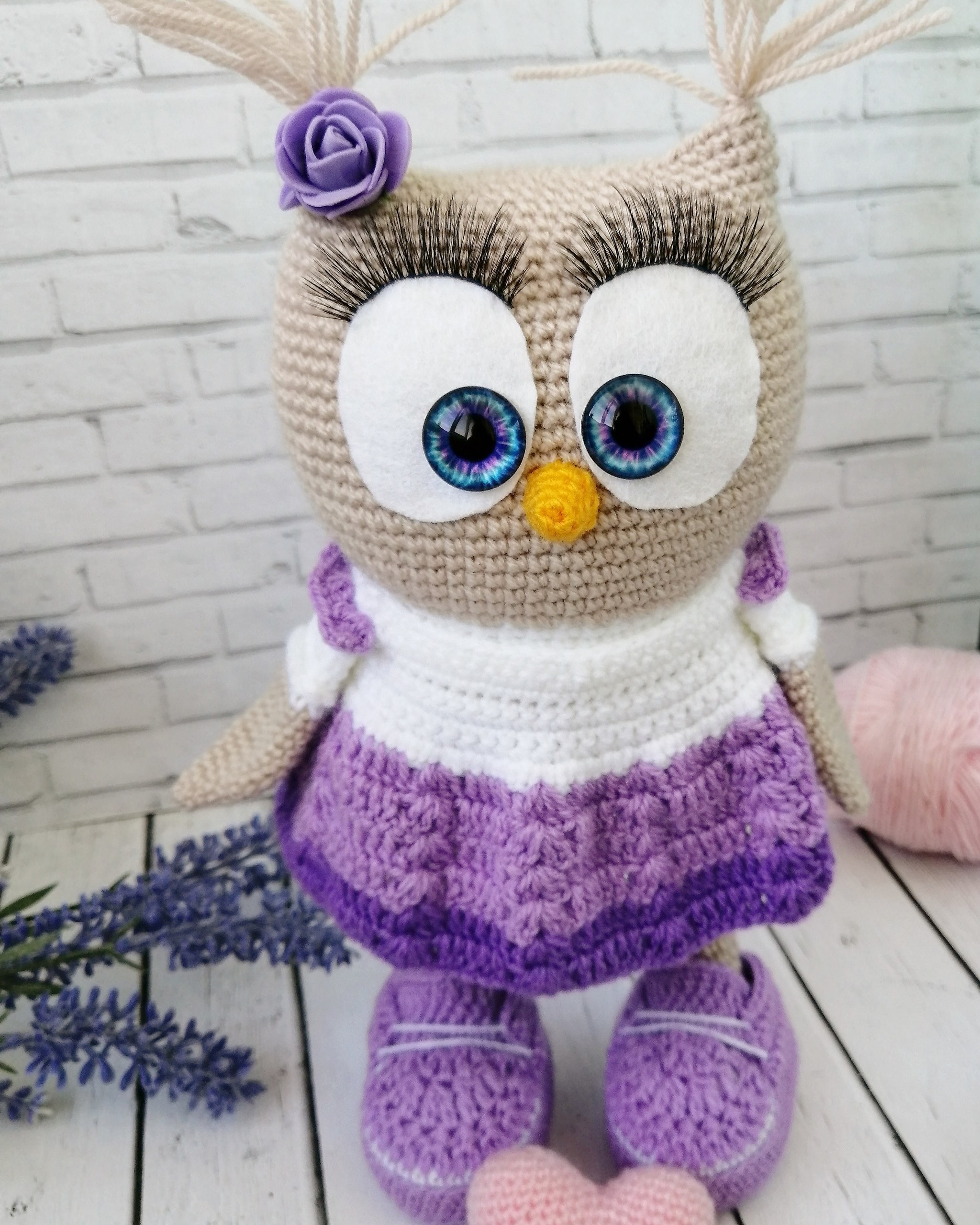 Owl family - My, Amigurumi, Crochet, Knitted toys, Needlework without process, Hobby, Knitting, Longpost