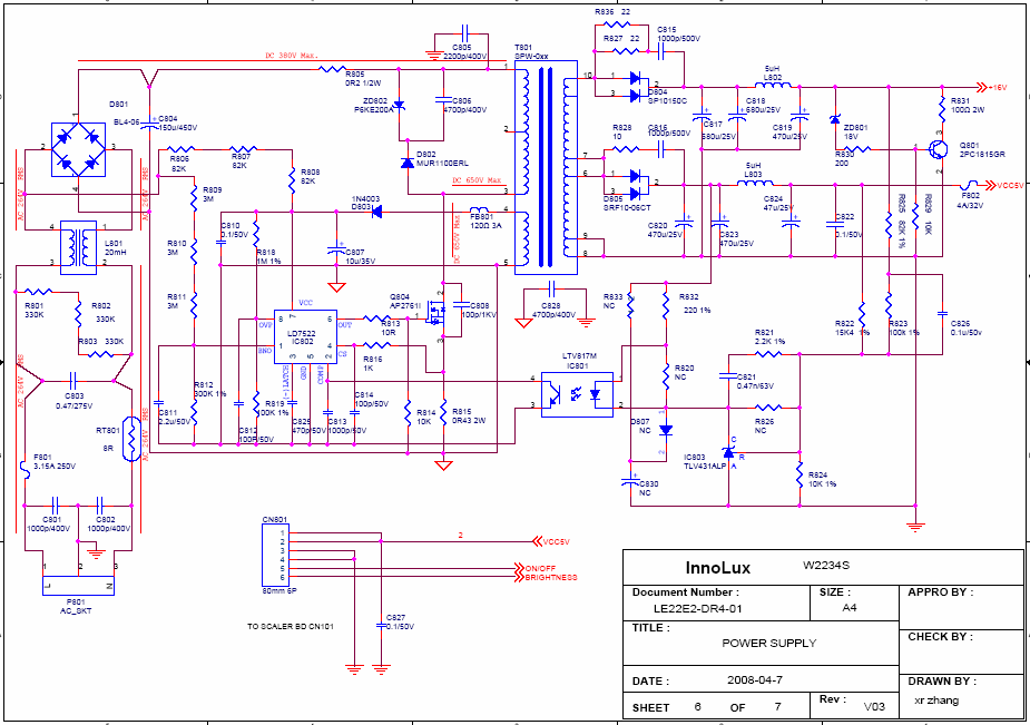 Acer al1917 схема