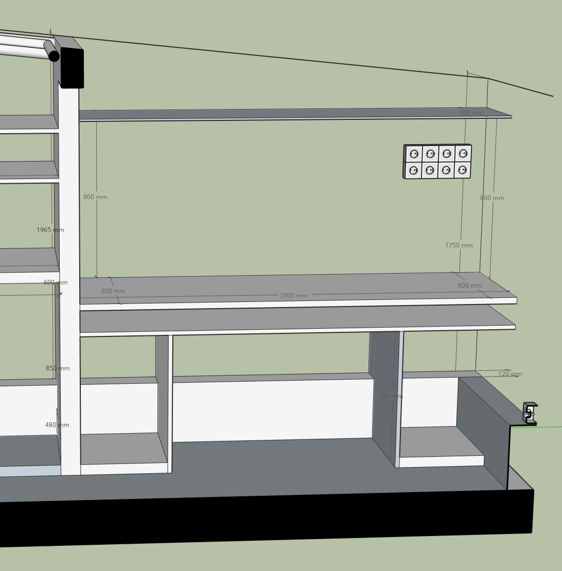 Frame of workbenches and shelving for the workshop - what did I forget? - My, Workshop, Welding, Longpost