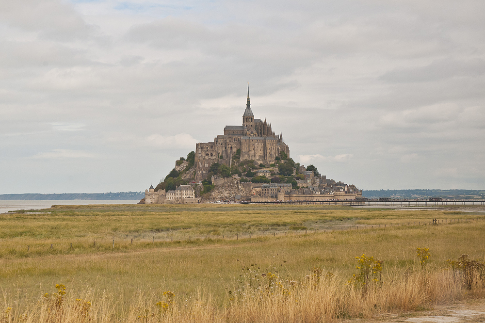 Abbey right on the sea - My, France, Island, Abbey, Longpost, Mont Saint Michel