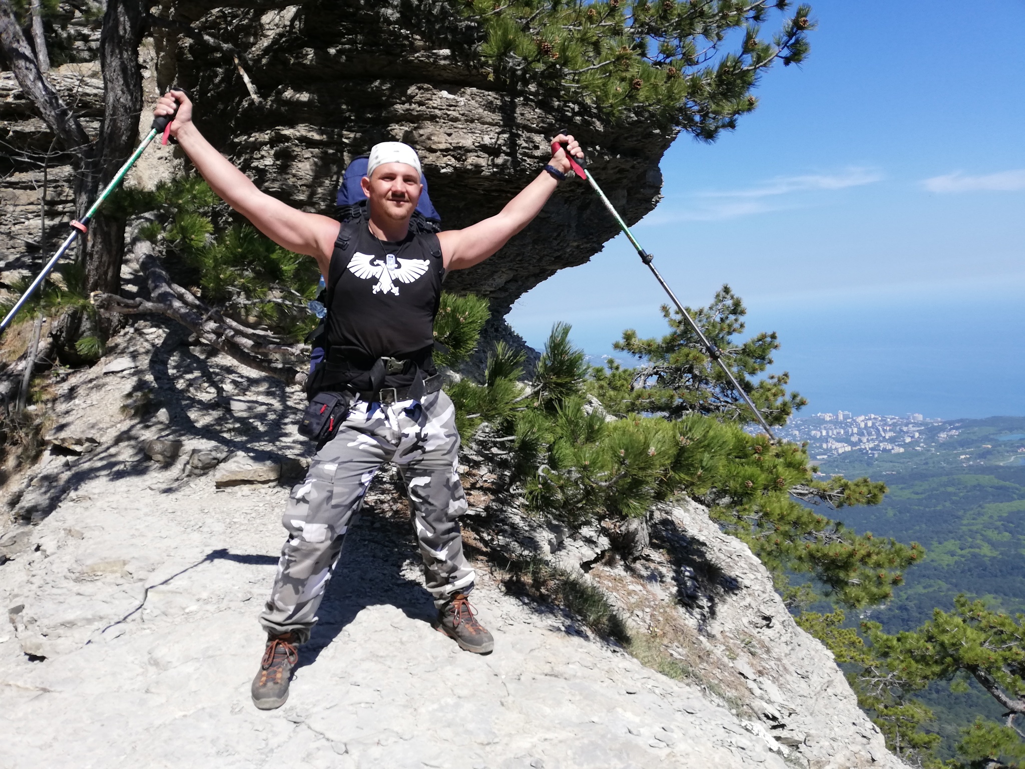 Crimea 2019. Day 10. Taraktash and a steep path - My, Crimea, Taraktash, Ai-Petri, Hike, The mountains, Sea, Mat, Longpost