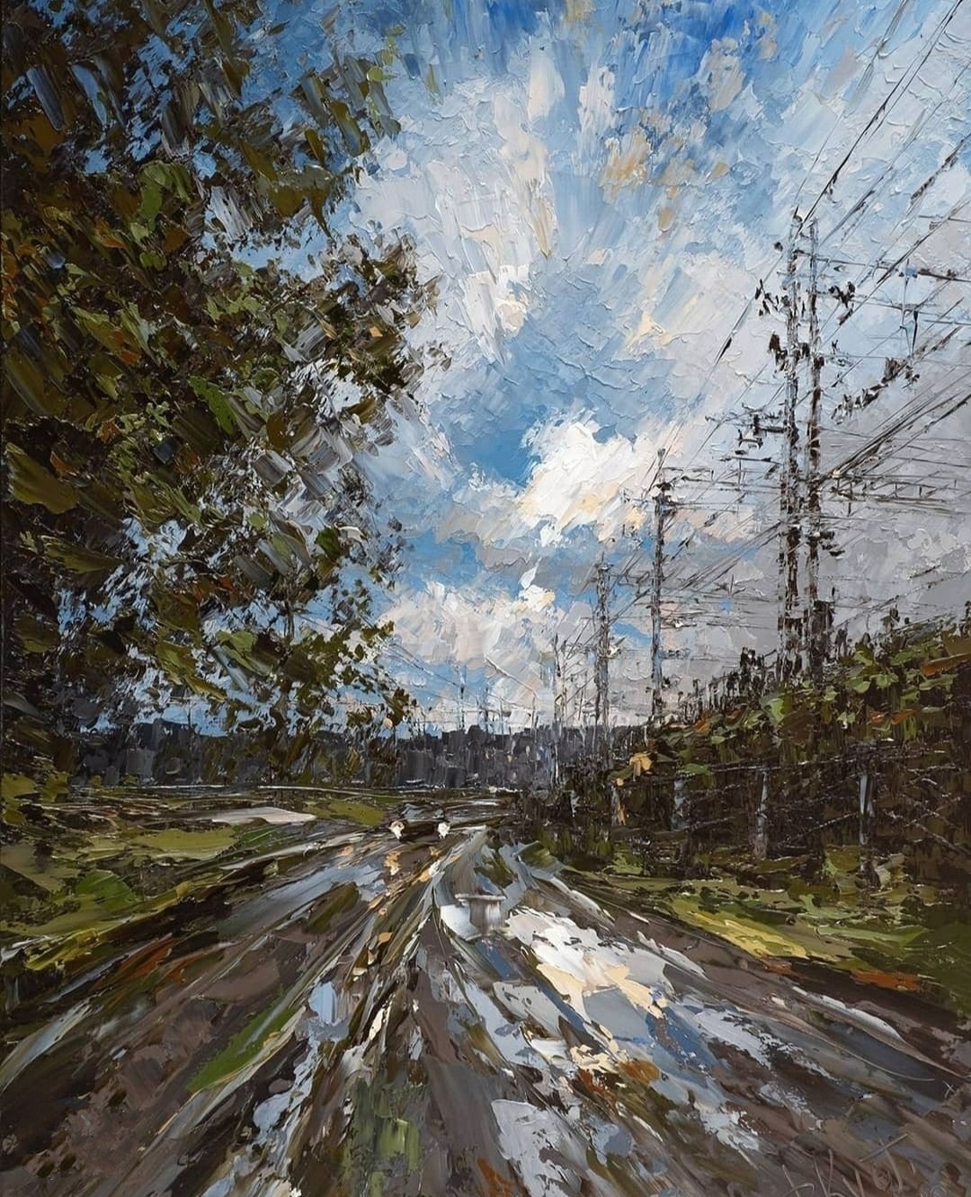 Dirt - Oil painting, Road