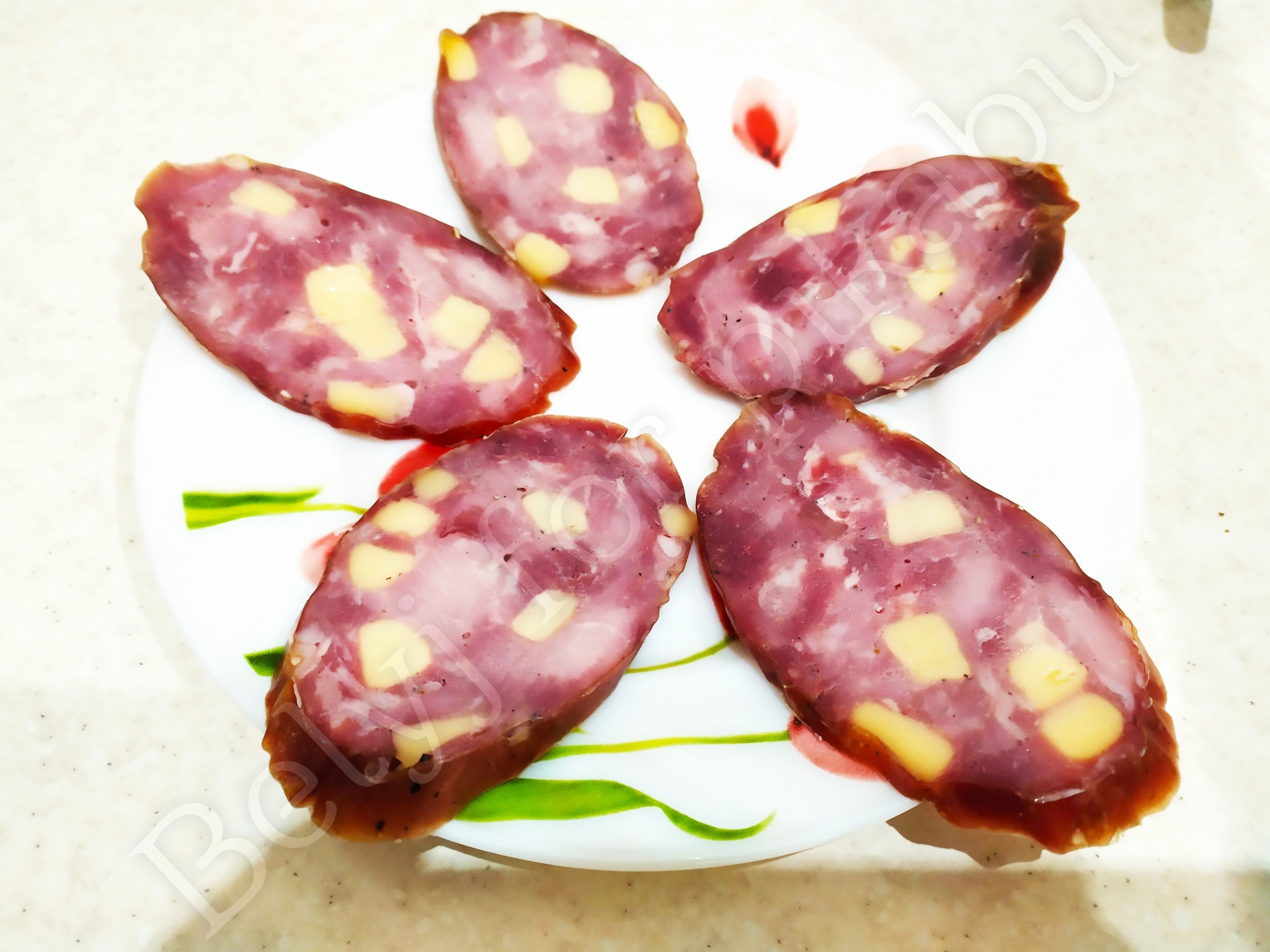 Semi-smoked with cheese - My, Recipe, Meat, Sausage, Cheese, Smoking, Longpost