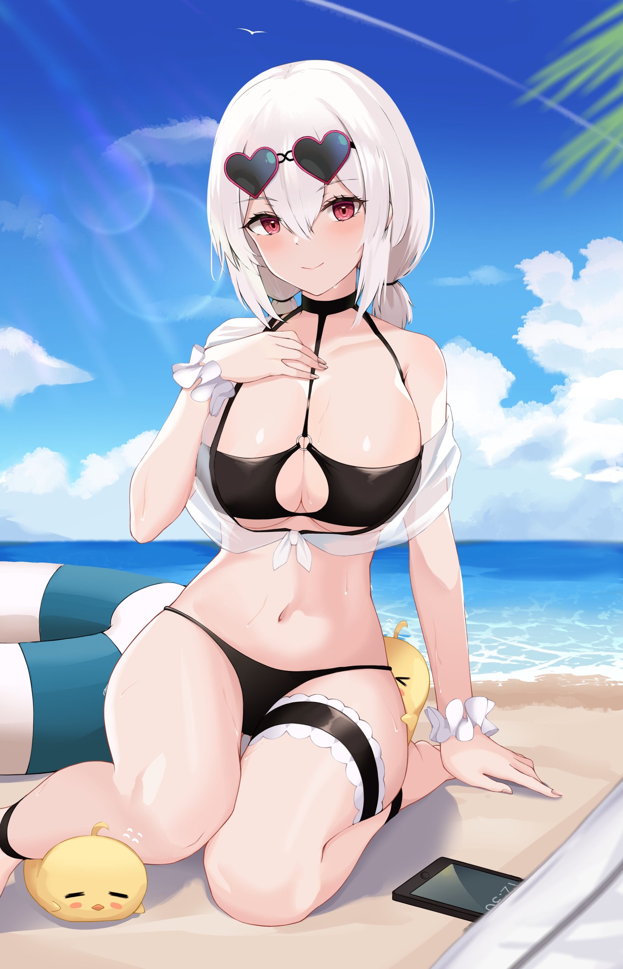 Sirius - NSFW, Аниме, Anime Art, Azur Lane, Sirius, Купальник, Грудь