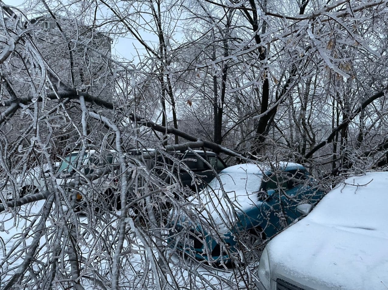 For the age of the Sword and the Ax will come, the age of the Wolf Blizzard. The Hour of White Cold and White Light will come! - Snow, Ice, Ice, Vladivostok, Bad weather, Apocalypse, Longpost