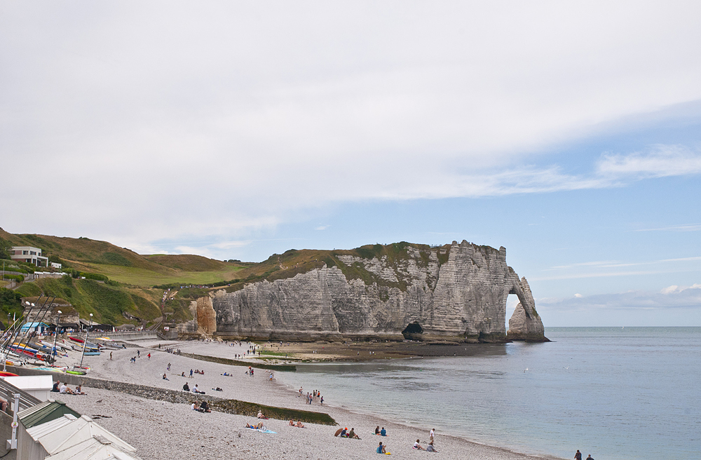 The alabaster shores of Etretat - My, Etretat, France, English Channel, Height, The rocks, Longpost