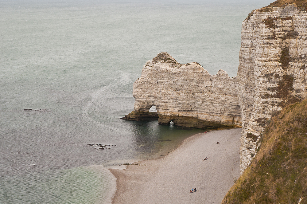 The alabaster shores of Etretat - My, Etretat, France, English Channel, Height, The rocks, Longpost