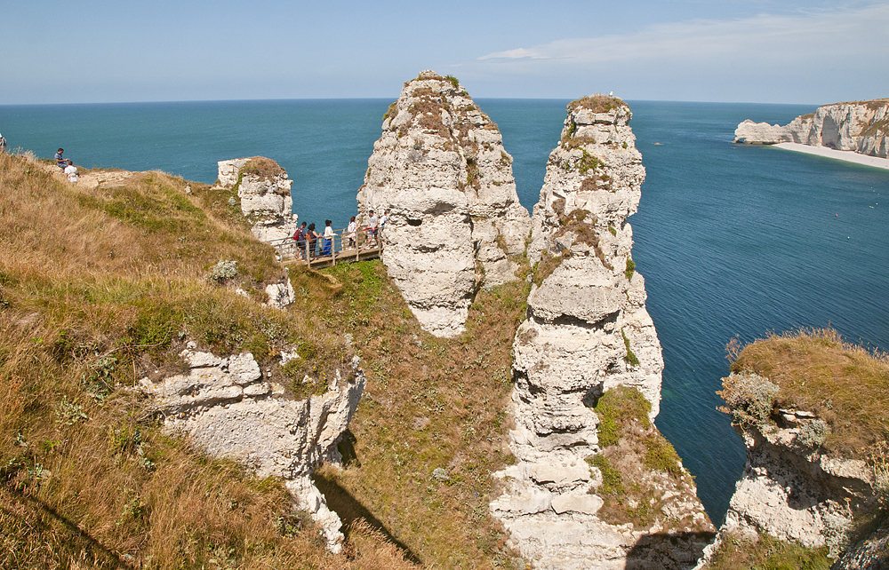 The alabaster shores of Etretat - My, Etretat, France, English Channel, Height, The rocks, Longpost