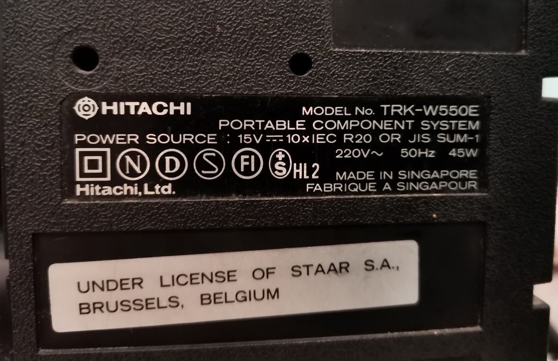 Today is Friday, which means another Hitachi trk w550e boombox - My, With your own hands, Longpost, Friday, Video, Needlework with process