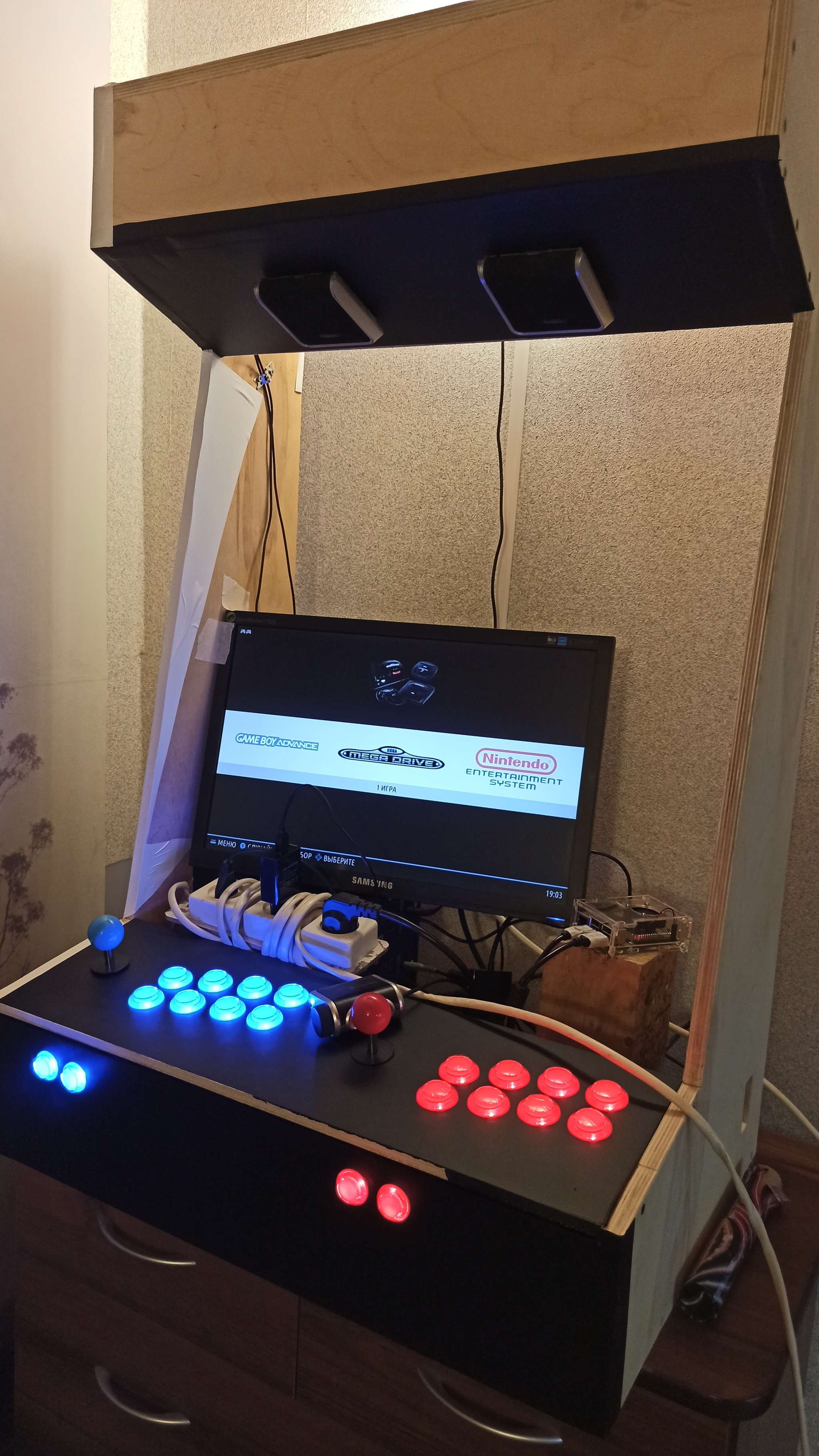 Arcade machine. I saw it, I wanted it, I did it - My, Slot machines, Arcade Machine, Raspberry pi, Recalbox, Retropie, With your own hands, Longpost