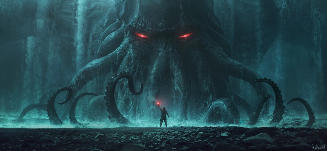 At the bottom of madness: who rules the oceans in Lovecraft's universe. Part 1 - Howard Phillips Lovecraft, Horror, Cthulhu, Books, Longpost