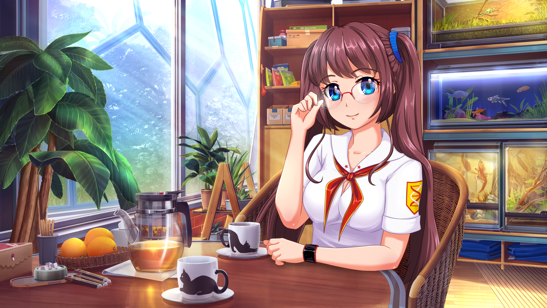 Nastya Mironova - My, EON, Shumoi, Artist-Kuhn, Nastya Mironova, Visual novel, Orikanekoi, Moonworks, Anime, Longpost