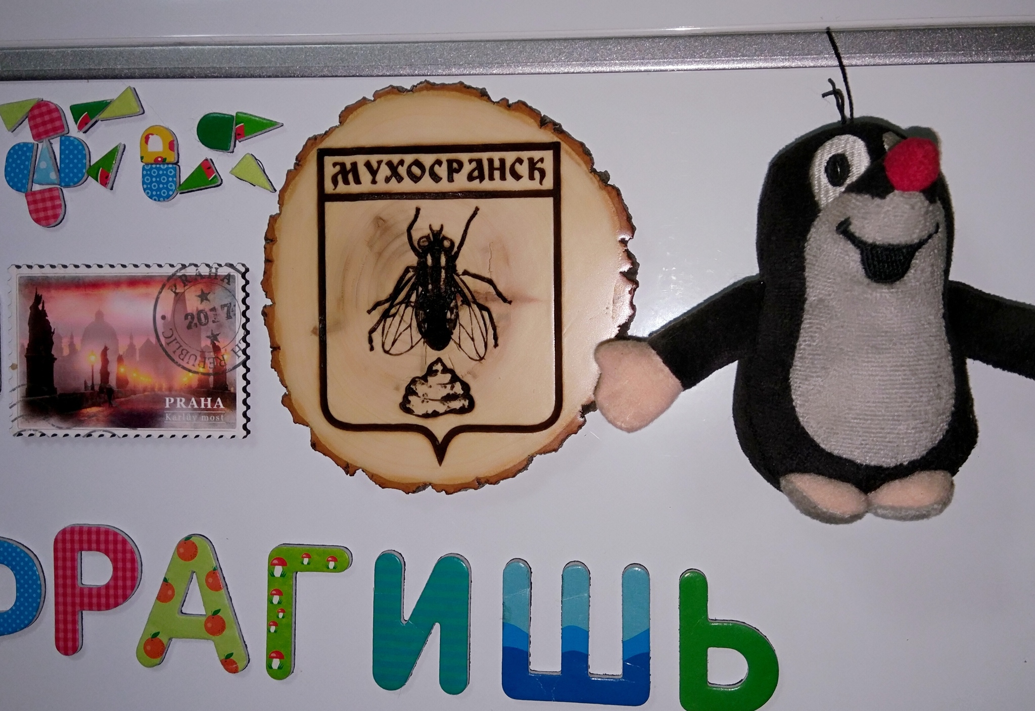 Fridge magnet from Mukhosransk - My, Muhosransk, Magnet, Refrigerator, Longpost