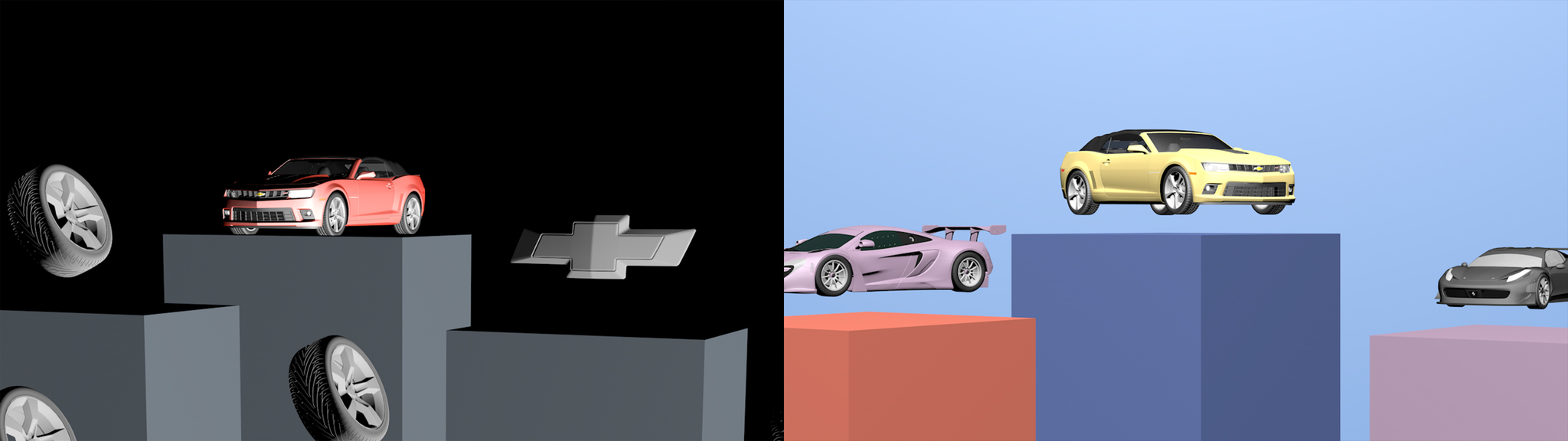 An article about how I came up with a motion video for my favorite car + continuation! - My, Chevrolet camaro, Motion design, Chevrolet, Car, Wheelbarrow, Graphics, Design, Muscle car, Animation, 3D animation, GIF, Longpost