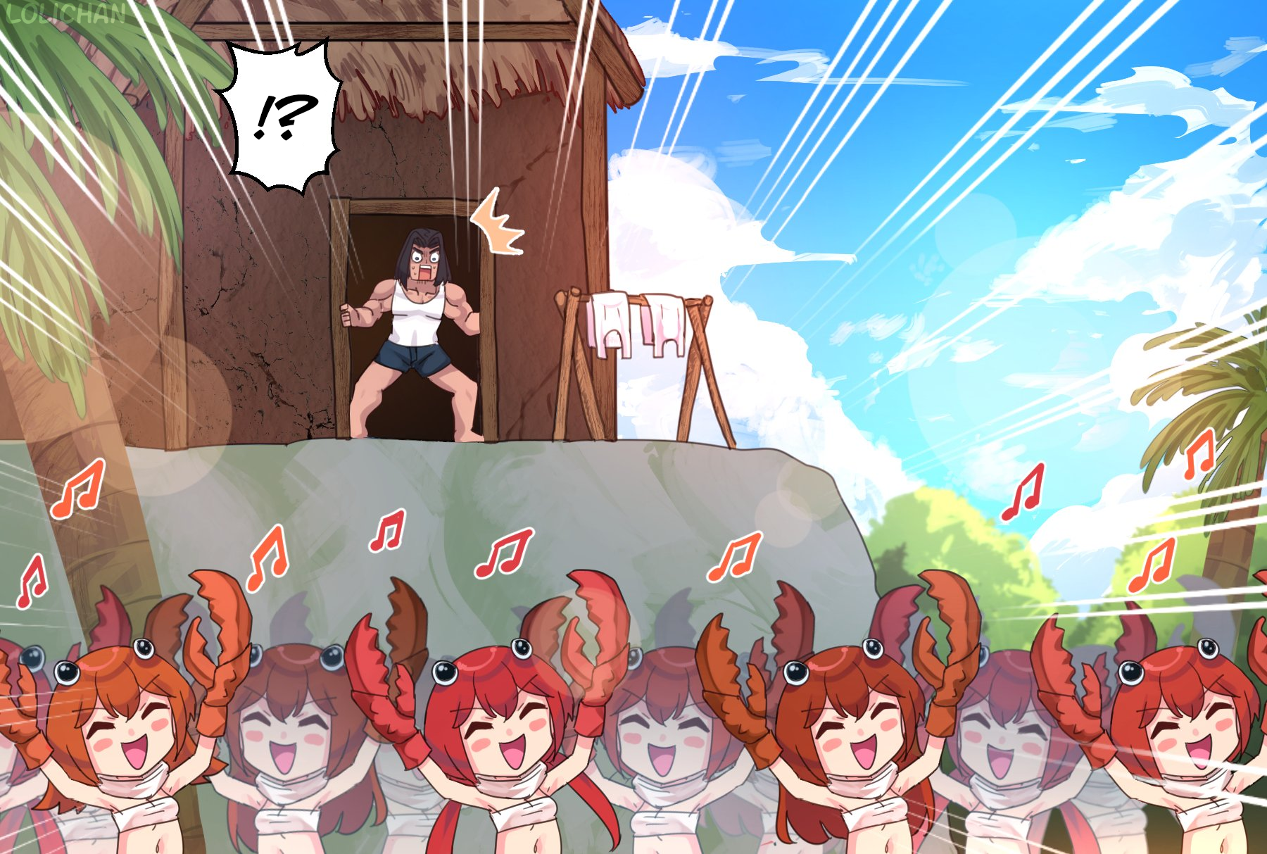 Crab Rave - Comics, Merryweather, Crab, Translation, Translated by myself, Anime, Video, Longpost