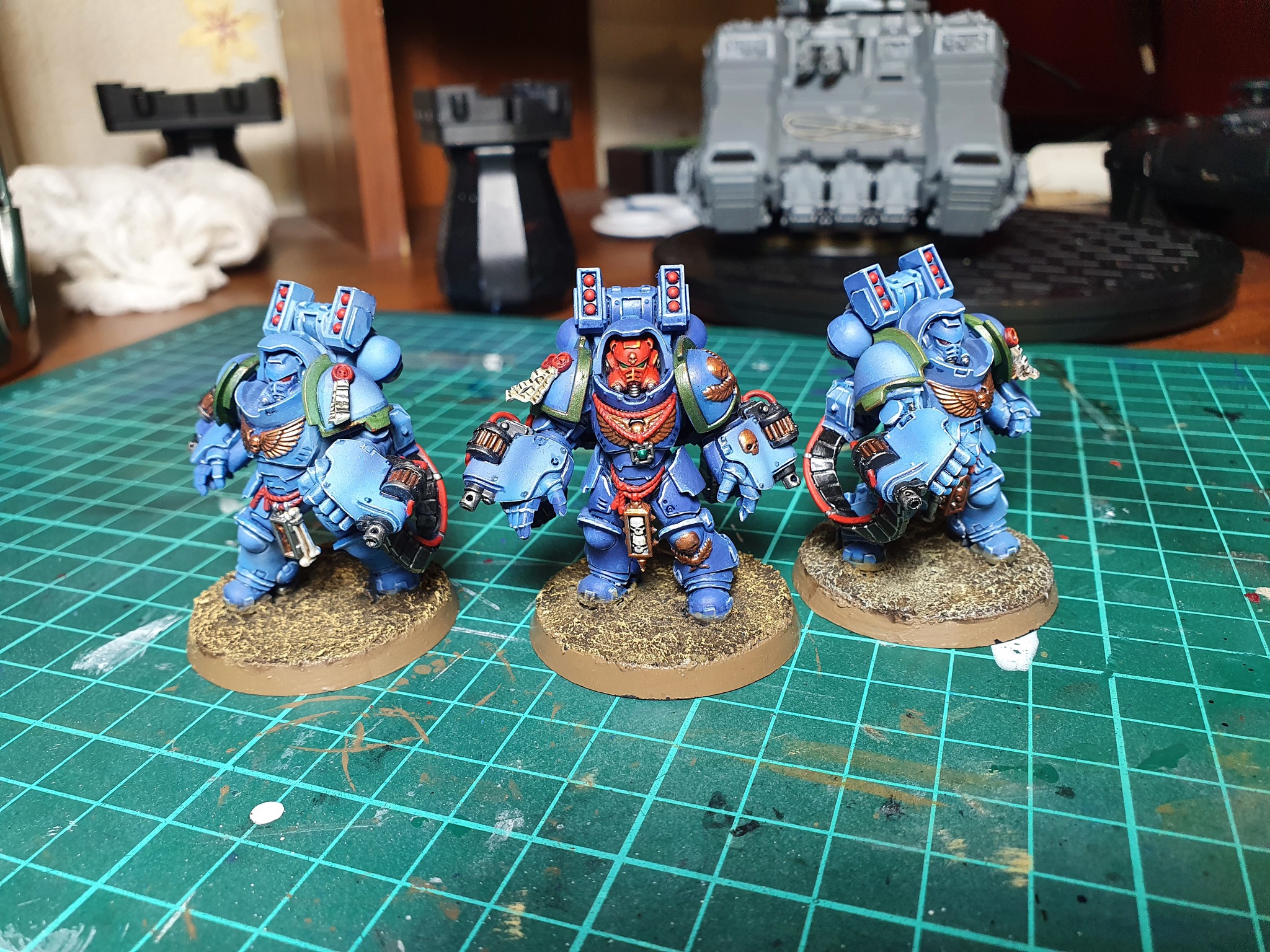 It will be easy, they said... - My, Warhammer 40k, Painting miniatures, Ultramarines, Primaris space marines, Imperium, Longpost