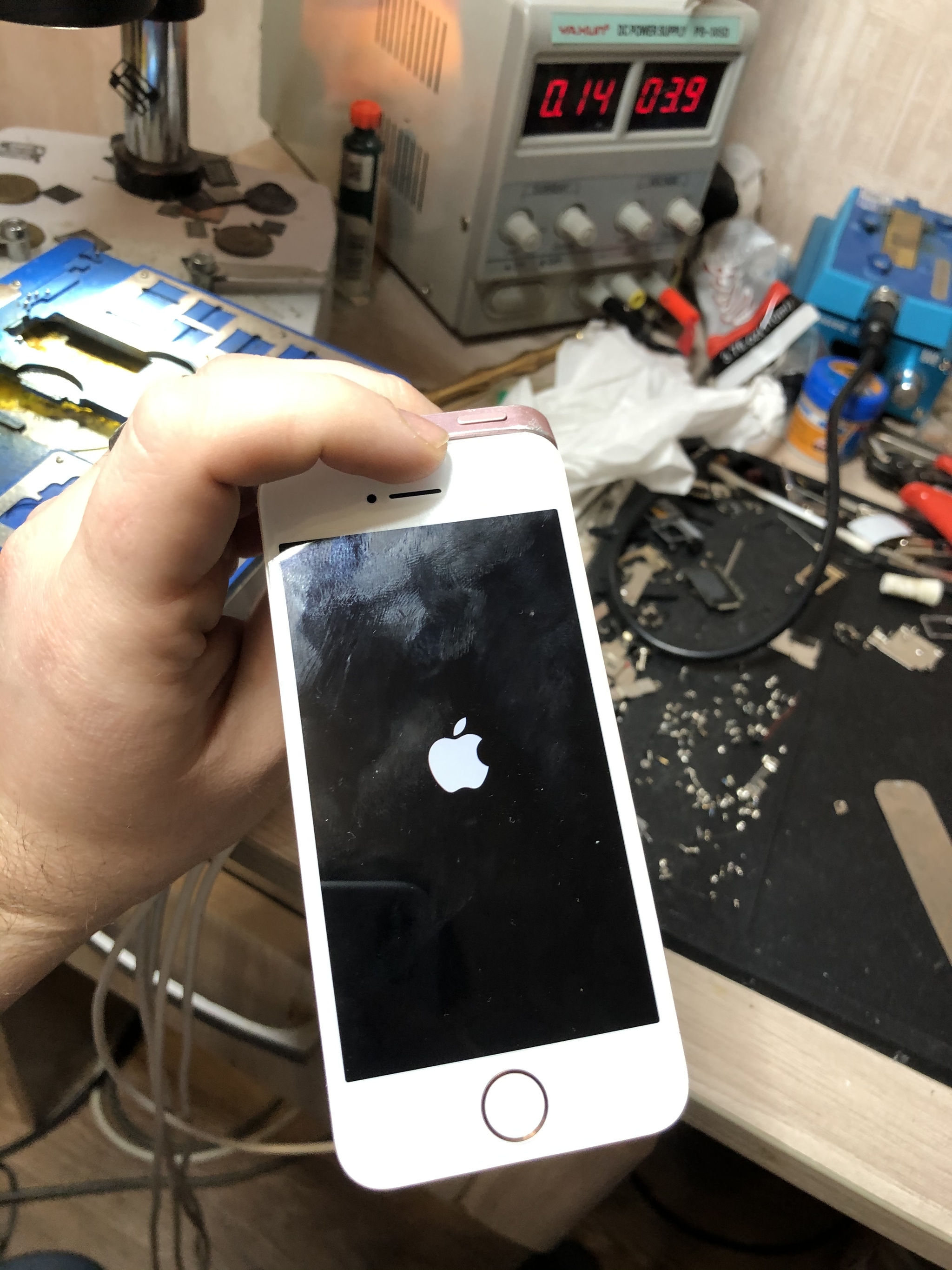 Repair Iphone se backlight does not work - My, Repair iPhone, iPhone SE, Soldering, Ремонт телефона, Longpost