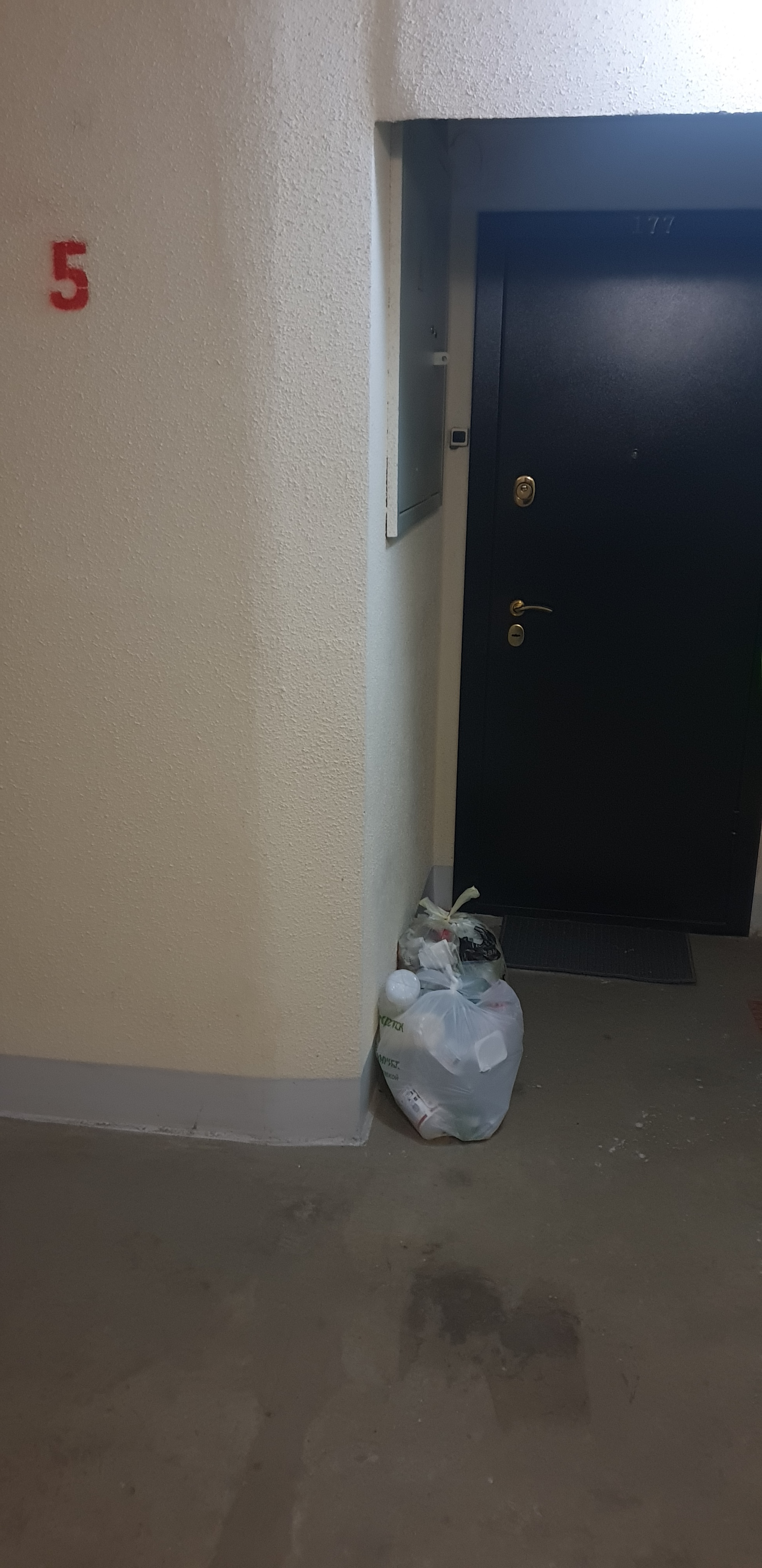 Residents litter on the landing, how to deal with this? - My, Purity, Don't litter!, Longpost