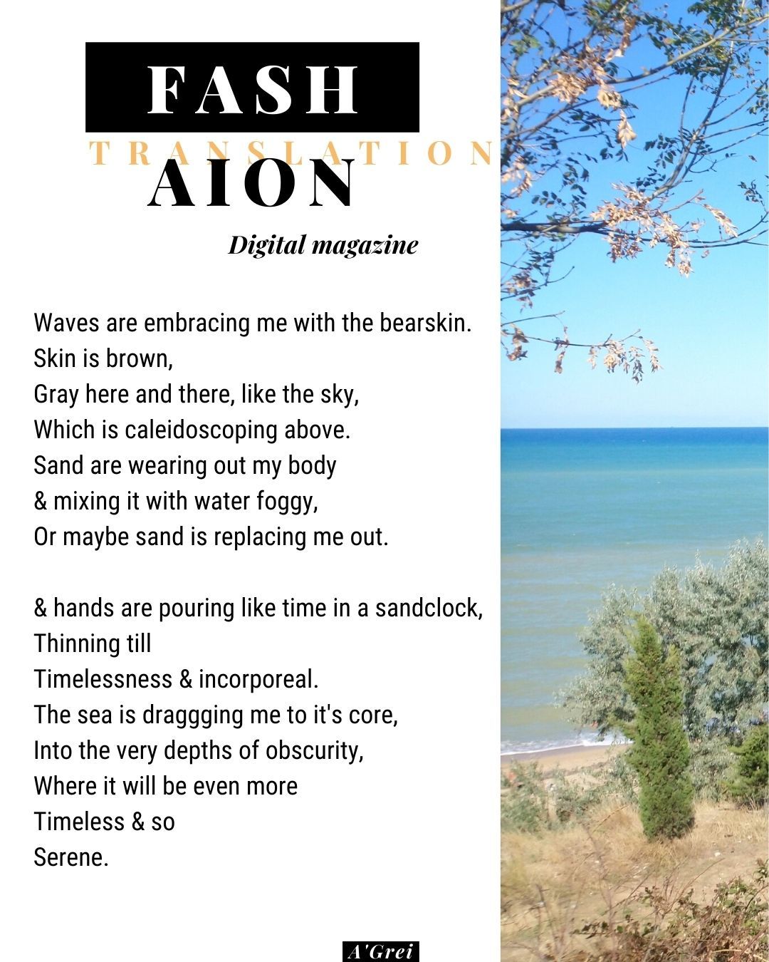 Healing Black Sea 2020. Fashaion. Digital magazine - My, Magazine, Design, Contemporary poetry, Vers libre, Black Sea, Crimea, Translation, English language, Longpost