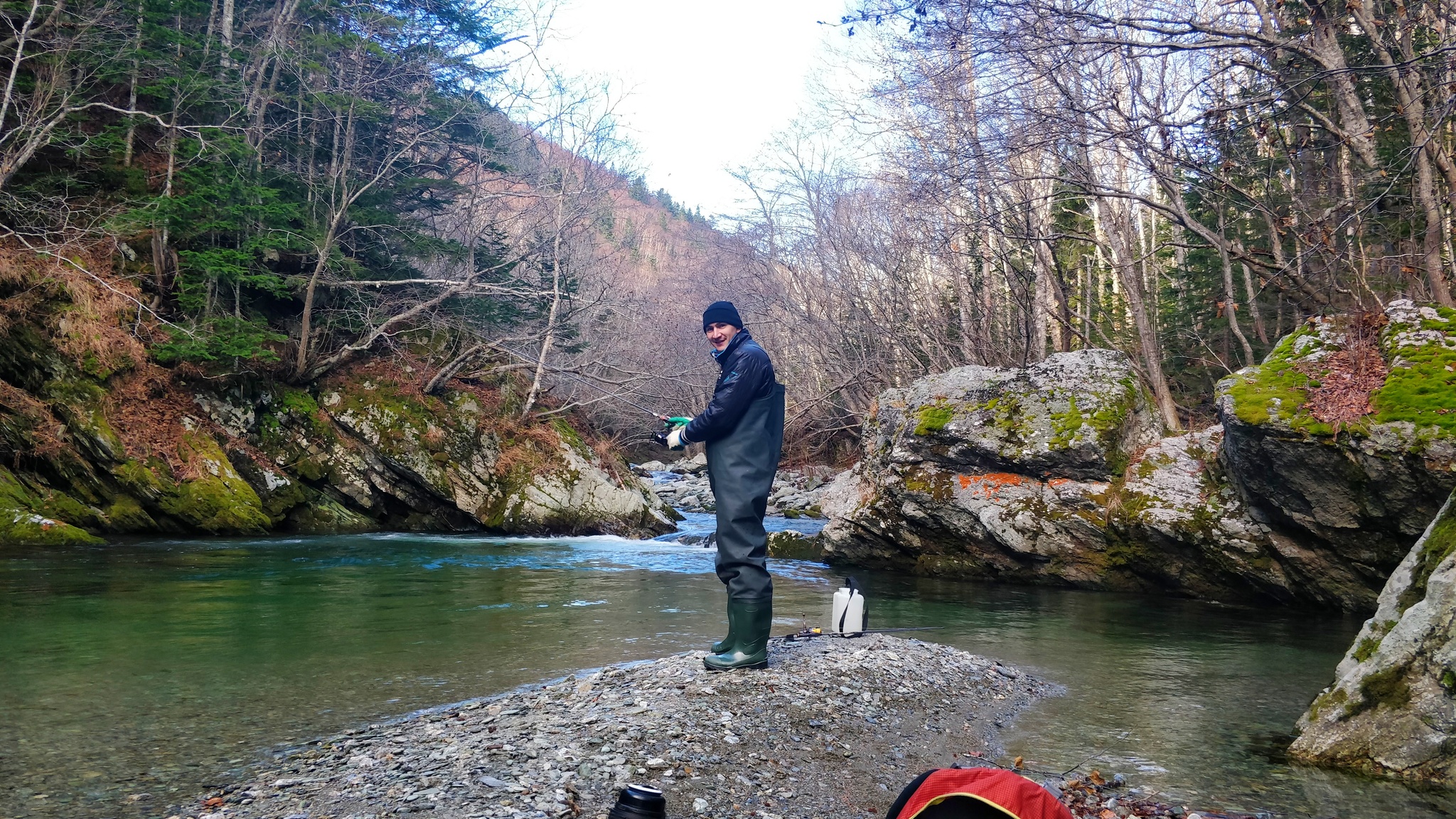 Fishing while standing in one place! Malma, Char season closing - My, Loach, Fishing, Spinning, Video, Longpost