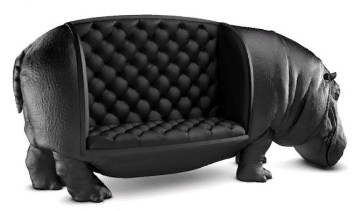 Hippo sofa - Sofa, hippopotamus, Design