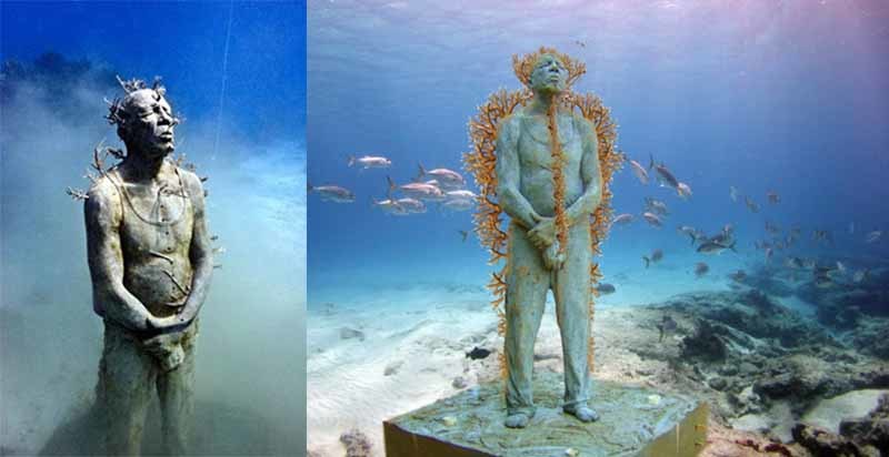 Why are statues erected under water? - The statue, Ocean, Atlant, beauty, Story, Interesting, Informative, Sculpture
