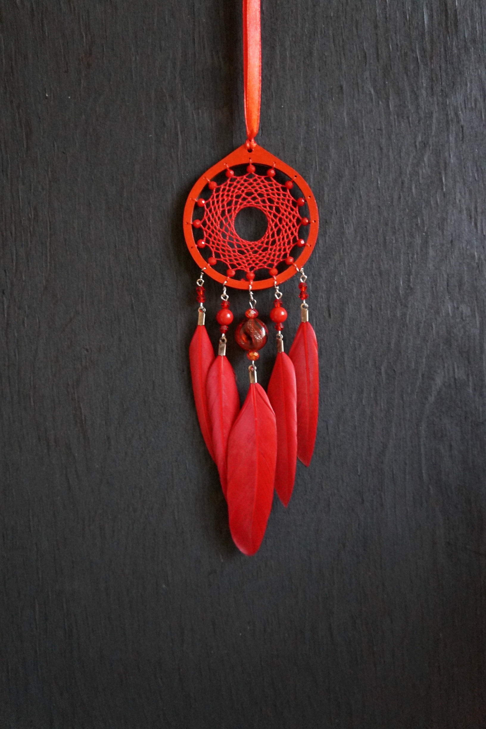 When winter lacks bright colors - My, Needlework without process, Dreamcatcher, Handmade, Longpost