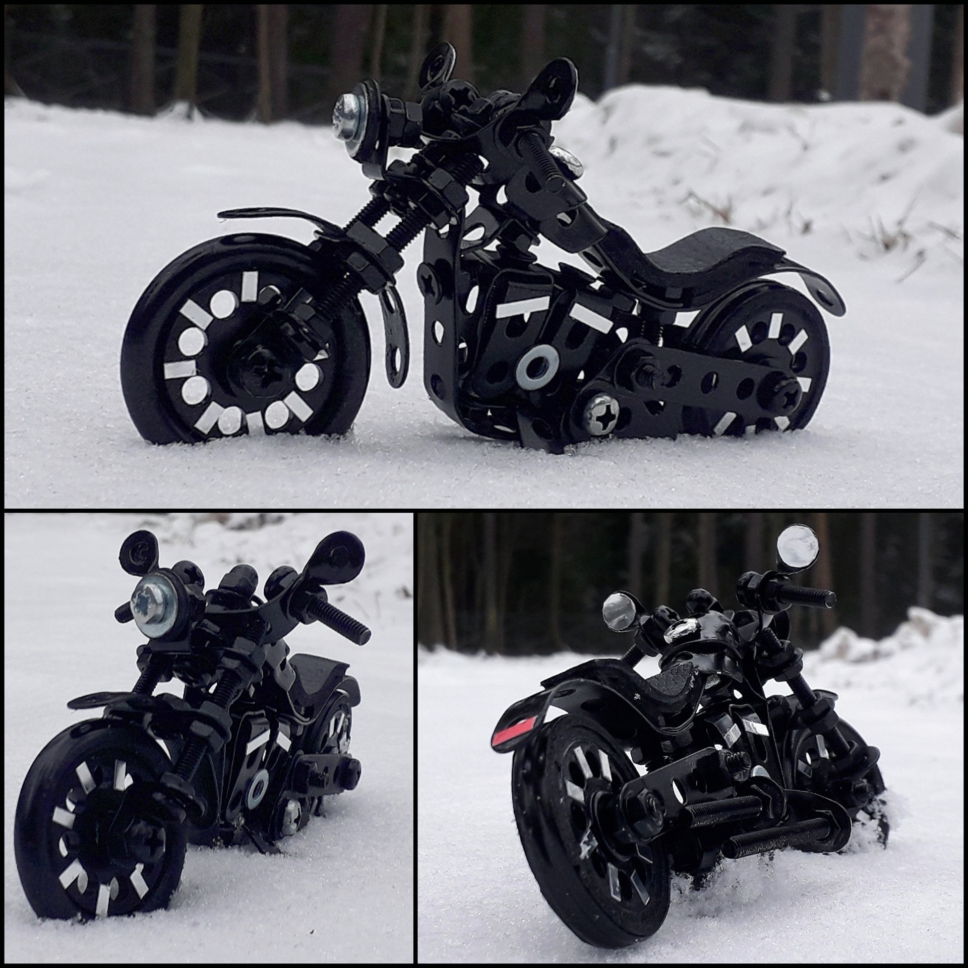 Harley Davidson Airon 883 из металлического конструктора - Моё, Harley-Davidson, Мотоциклы, Мото, Моделизм, Конструктор