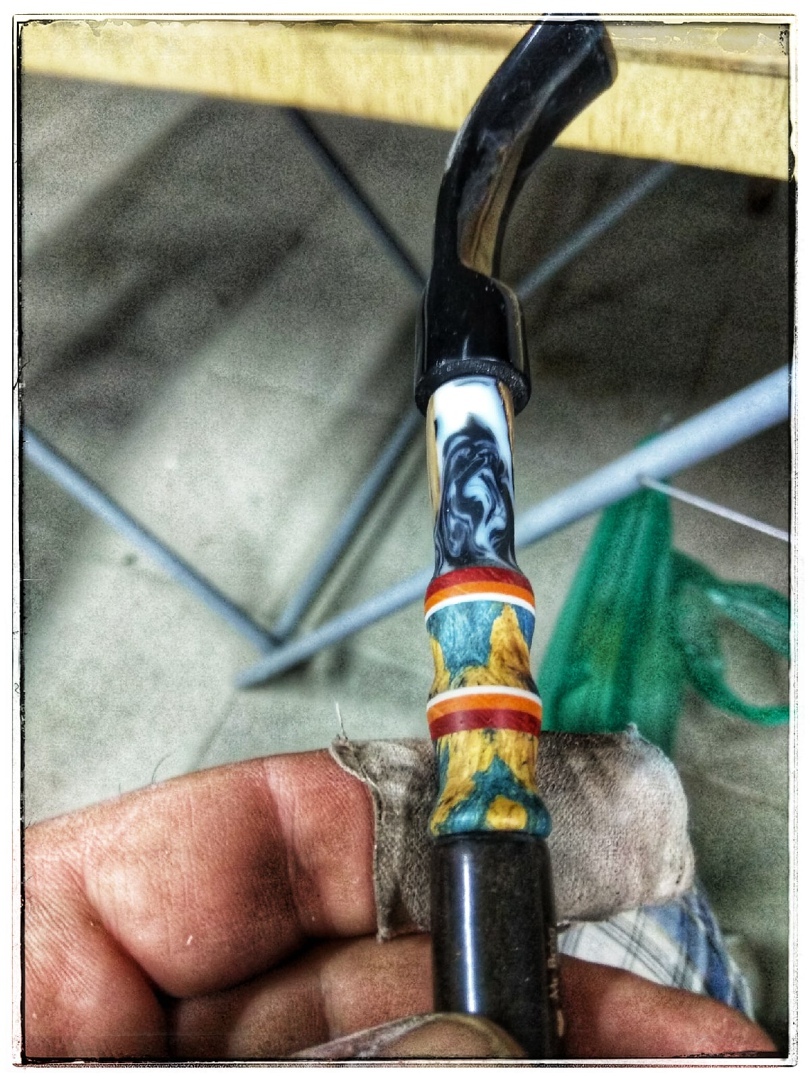 OLD PIRATE'S PIPE - My, Restoration, Smoking pipe, Woodworking, wood stabilization, Mammoth tusks, Presents, Longpost