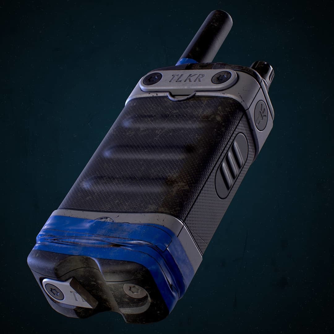 Motorola TLKR T80 - My, 3D modeling, 3DS max, Render, Pbr, Textures, Longpost