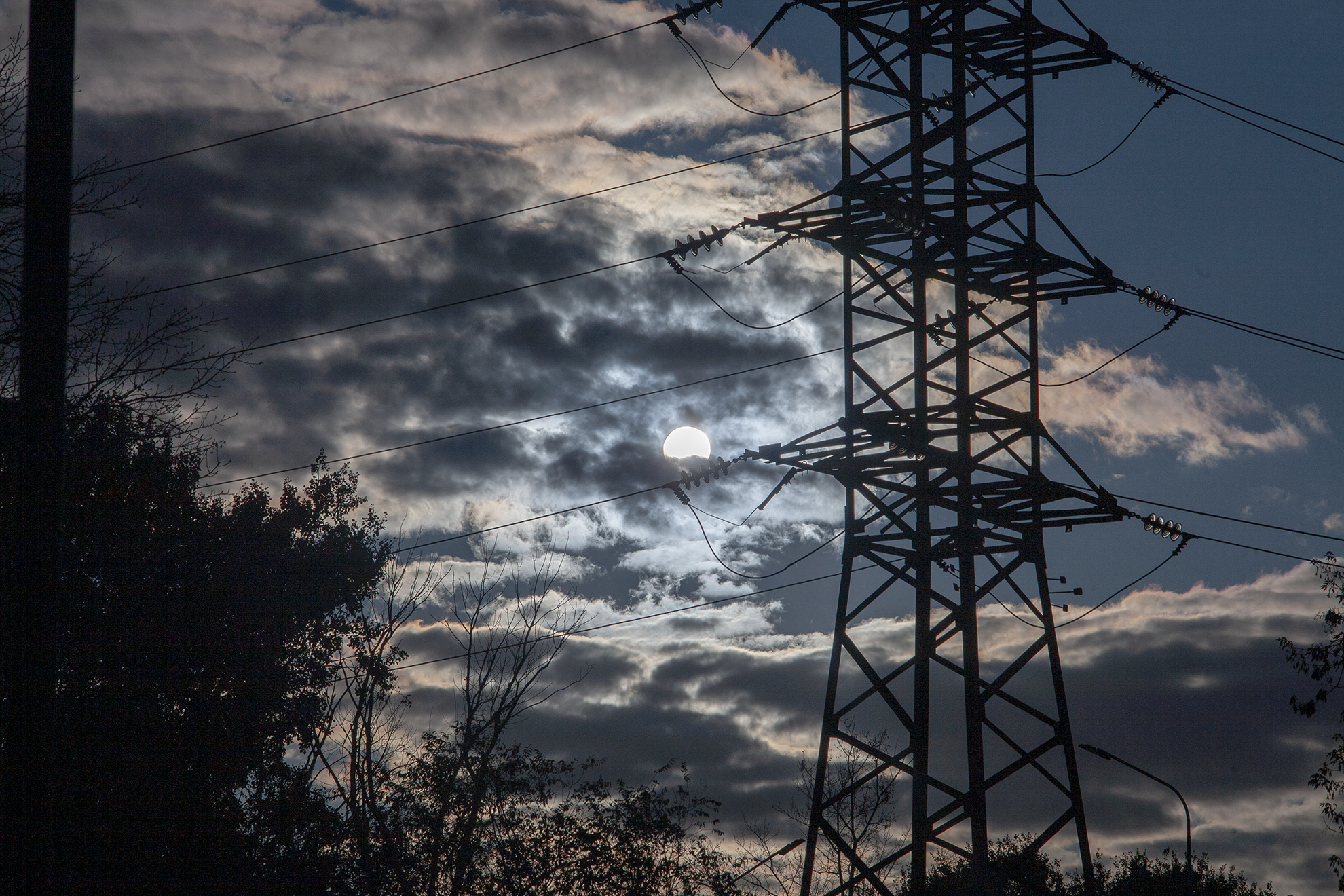 Urbanism - My, The sun, The wire, Sky, Canon5d