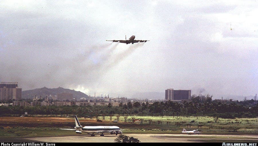 707 in Puerto Rico - My, Aviation history, Airplane, Aviation, civil Aviation, Story, Air force, Tanker, Airline, Pan American, Boeing, Longpost