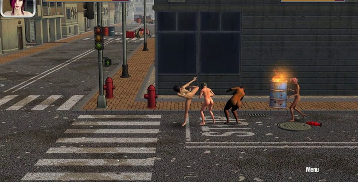 Naked Street Fight