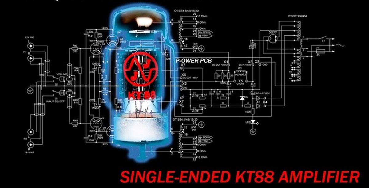 Кт88 лампа усилитель схема
