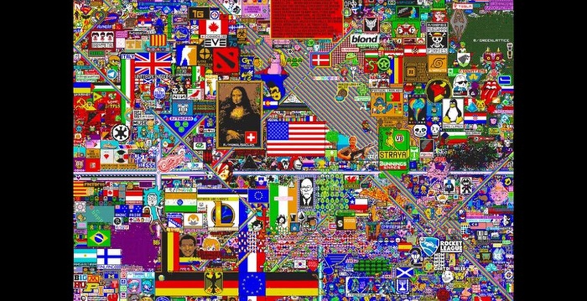 R place. Пиксель батл реддит. Reddit полотно. Pixel Battle 2022.